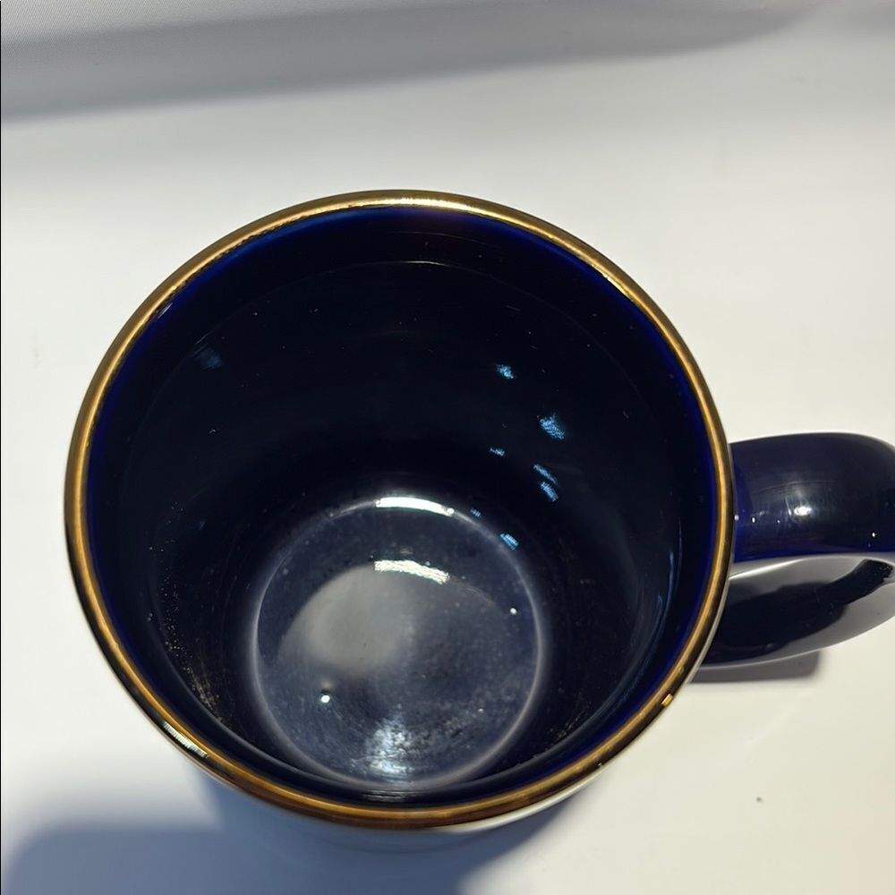 Vintage dark blue and gold Kinko’s coffee mug - Picture 3 of 9
